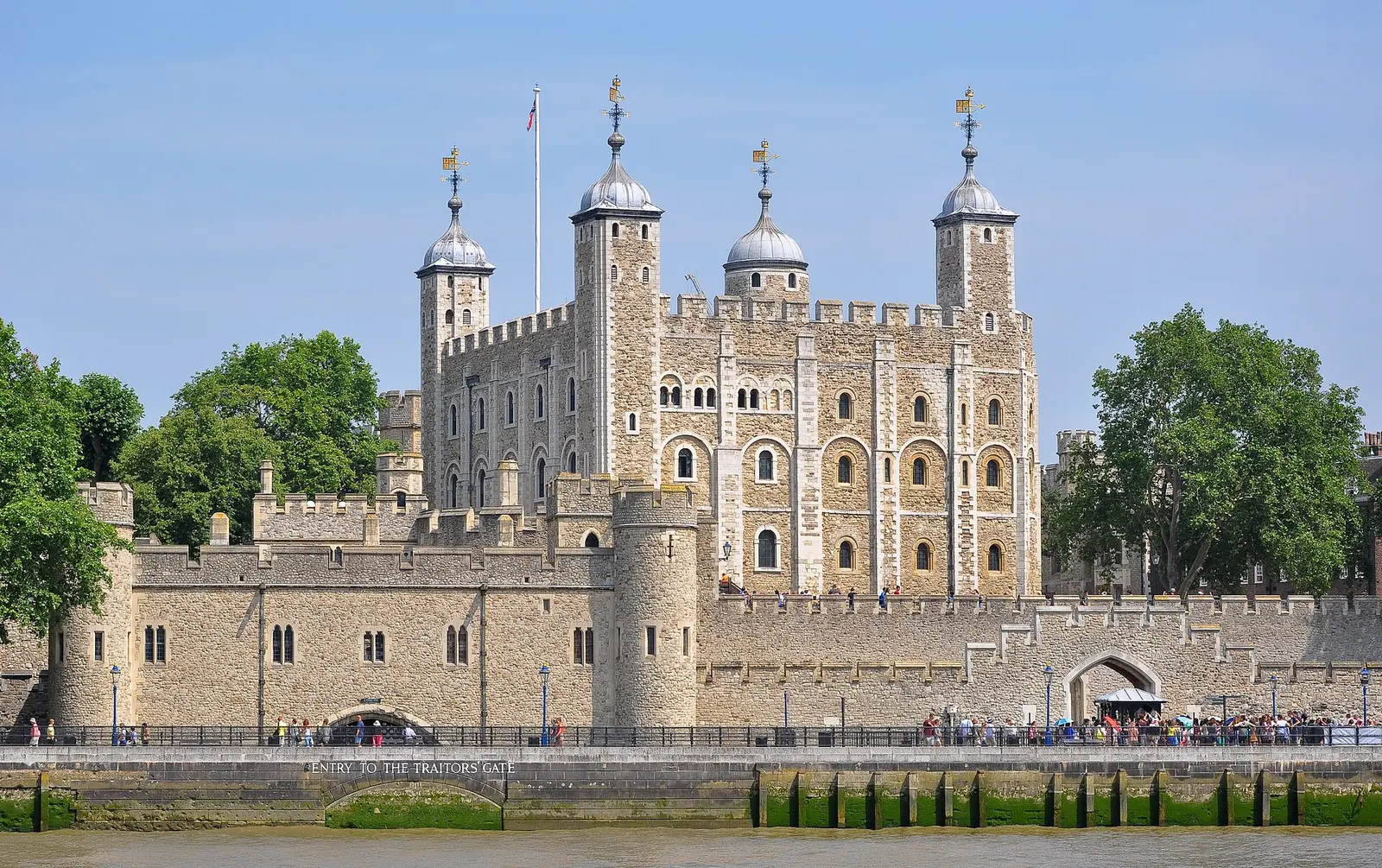 The Tower of London seen from the Thames