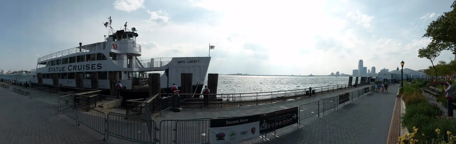 A Statue City Cruises ferry on the harbor